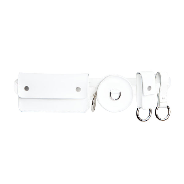 ¥AM ドミサイル BELT WHITE swag